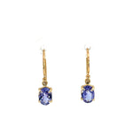 Yellow Gold & Tanzanite Drop Earrings - Markbridge Jewellers