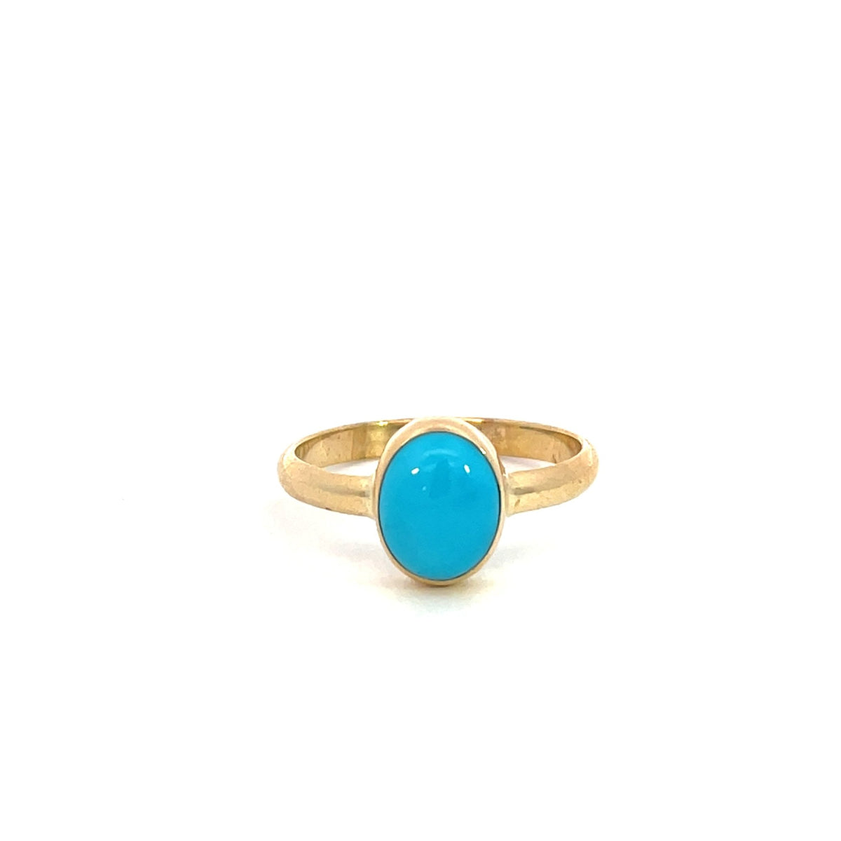 Yellow Gold Turquoise Ring - Markbridge Jewellers