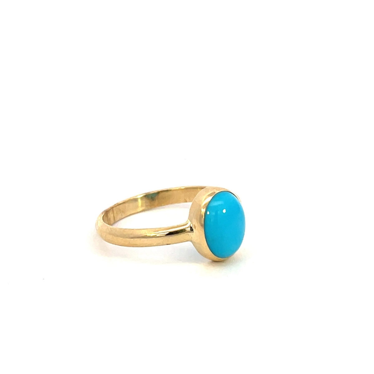 Yellow Gold Turquoise Ring - Markbridge Jewellers