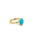 Yellow Gold Turquoise Ring - Markbridge Jewellers
