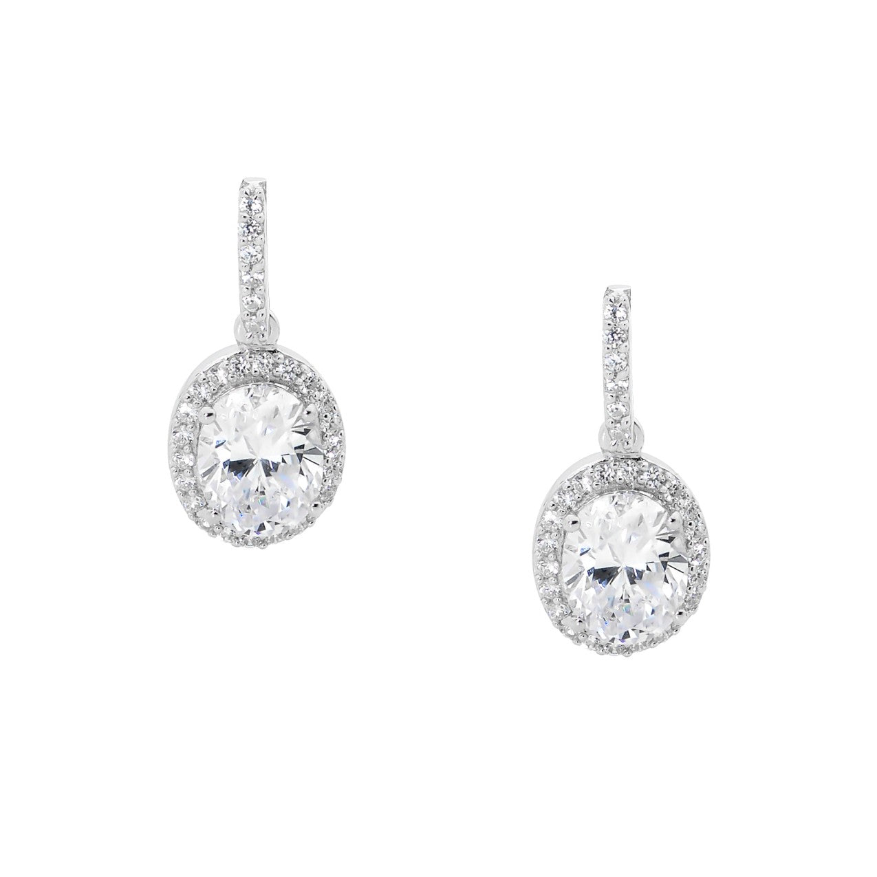 Drop Oval Earrings