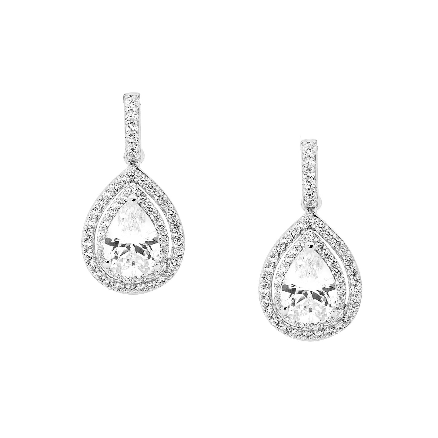 Pear Shape Drop Earrings