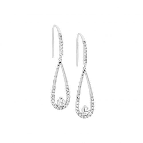Open Pear Shaped Earrings