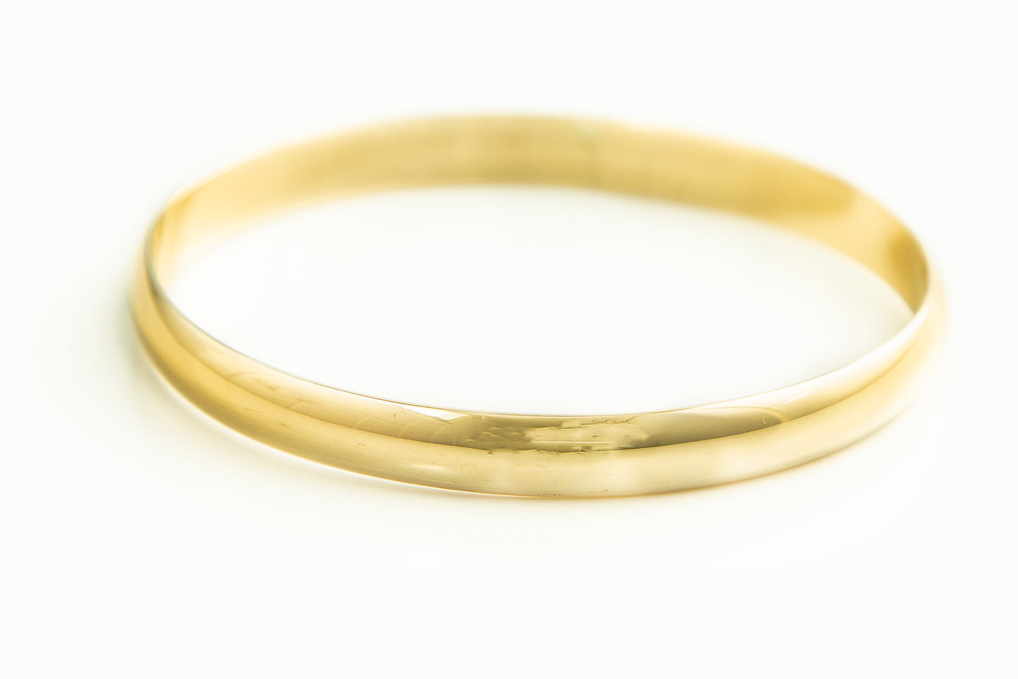 Oval Gold Bangle