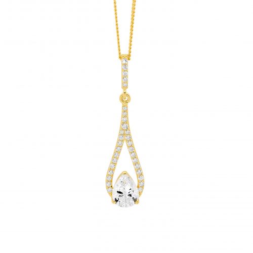 Drop Pear Shape Necklace