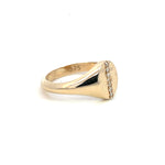Yellow Gold & Diamond ‘Isabella’ Oval Signet Ring