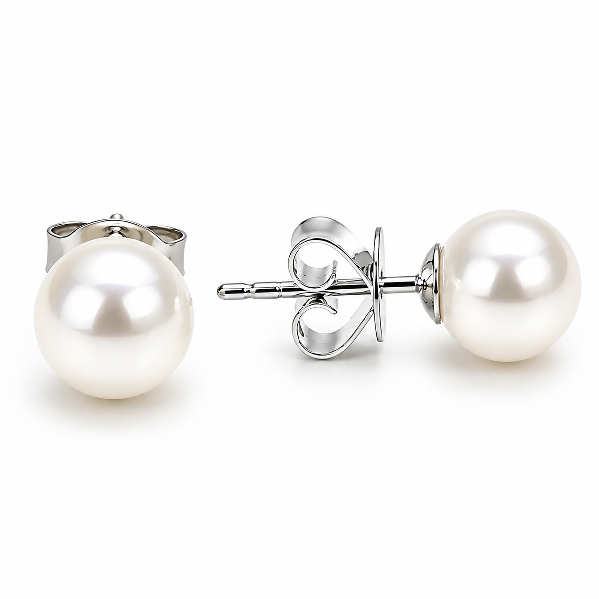 Akoya Pearl Stud Earrings 8mm
