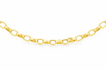9ct Yellow Gold Oval Belcher Necklace