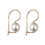 10mm Freshwater Cultured Pearl Euro Earrings - Markbridge Jewellers