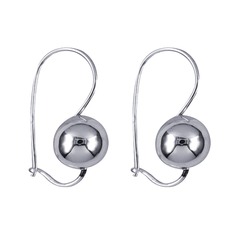 10mm Plain Euro Ball Earrings - Markbridge Jewellers
