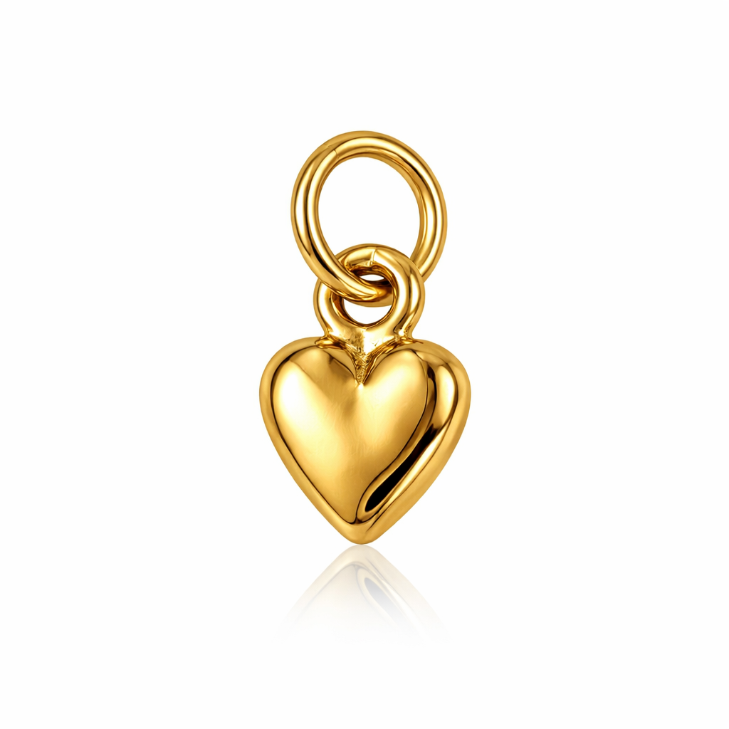 9ct Yellow Gold Small Heart Charm