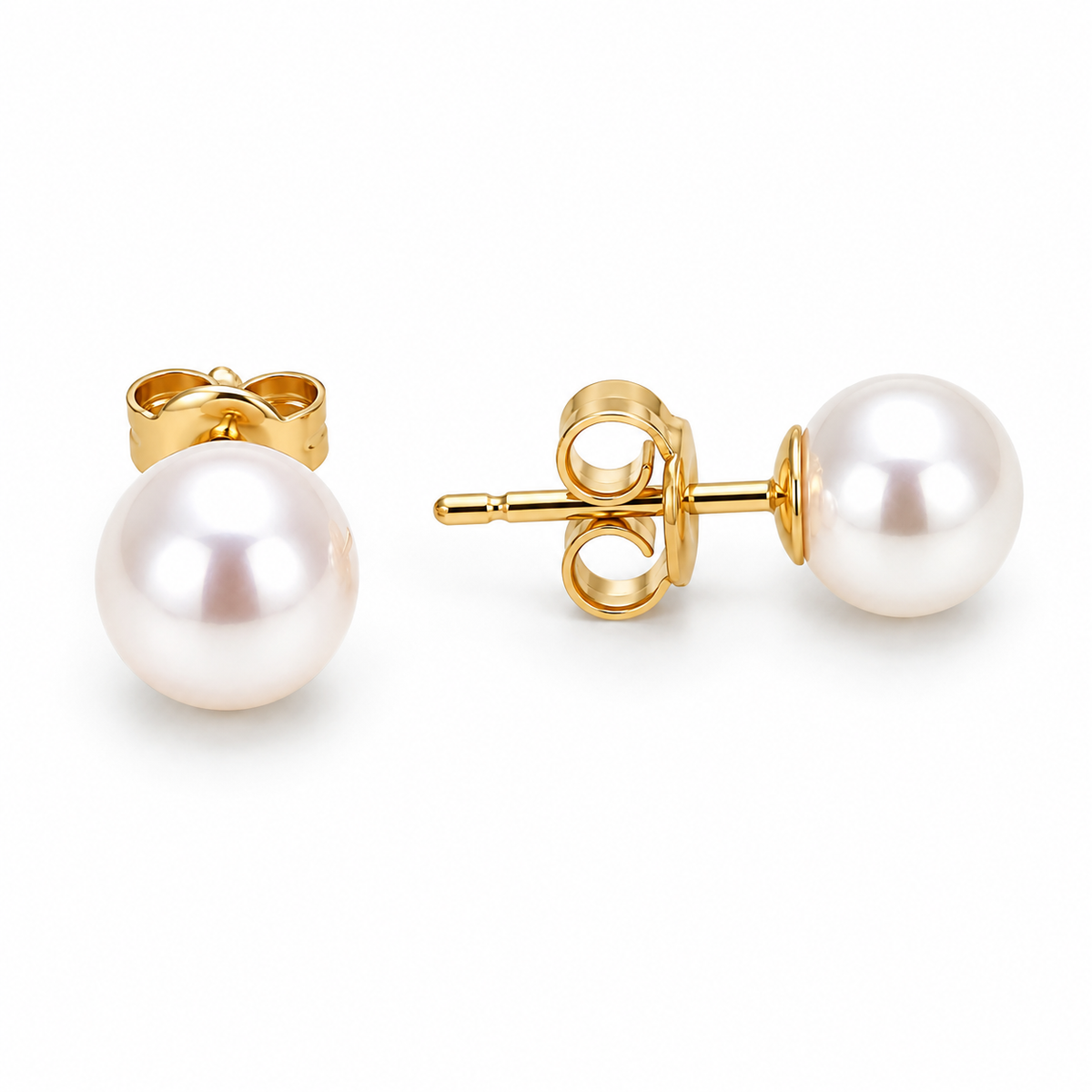 Akoya Pearl Stud Earrings 7mm
