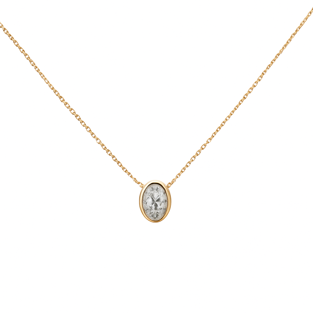 9ct Yellow Gold Diamond Pendant