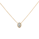 9ct Yellow Gold Diamond Pendant