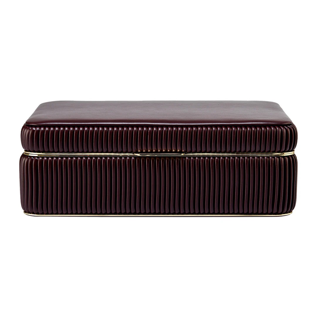 WOLF Bella Medium Jewellery Box in Bordeaux