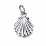 Sterling Silver Small Scallop Shell Charm