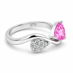 Pink Sapphire & Diamond Dress Ring