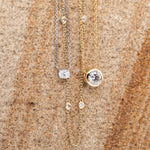 9ct White Gold Lab Grown Oval Diamond Necklace - Markbridge Jewellers