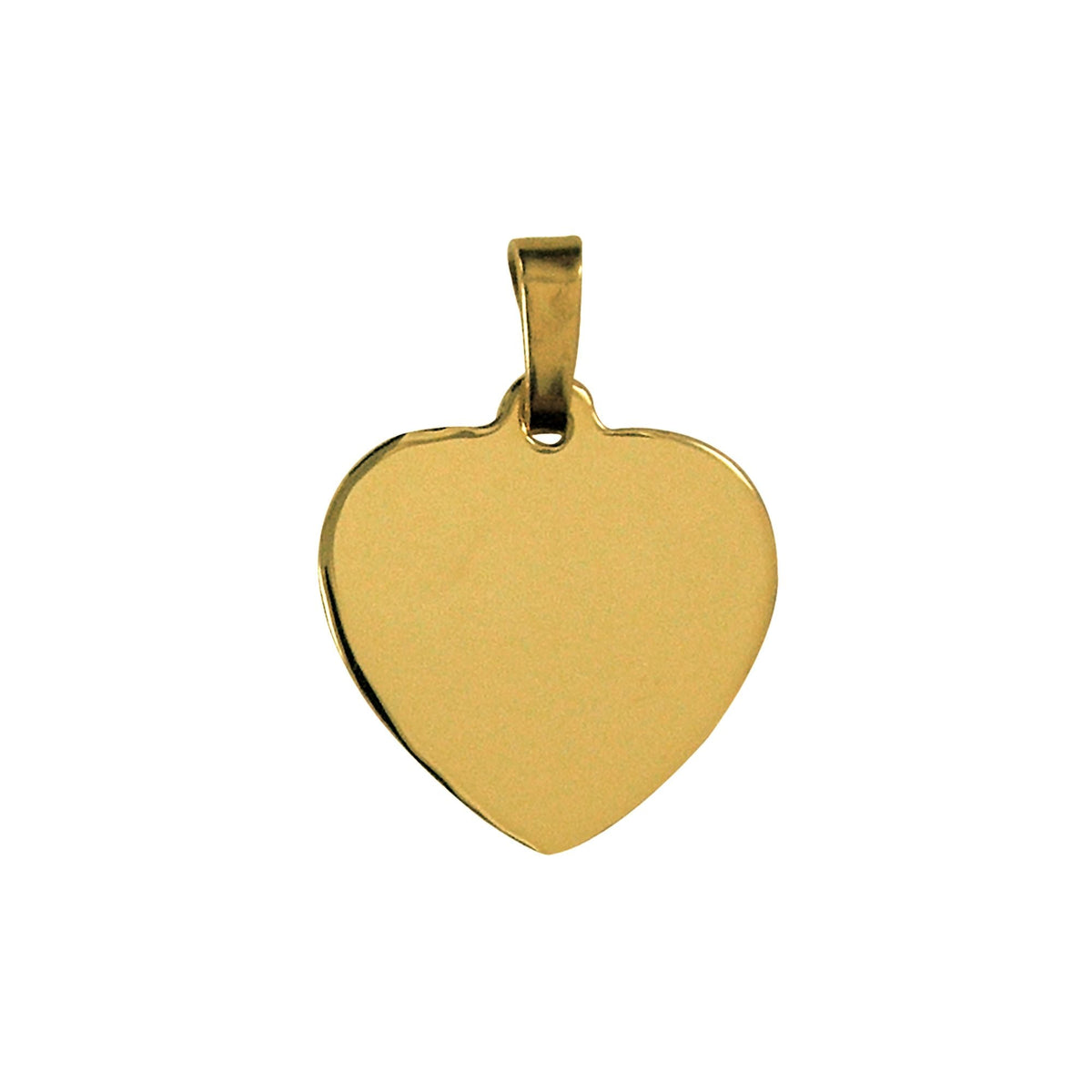 9ct Yellow Gold Heart Engraving Shape - Markbridge Jewellers