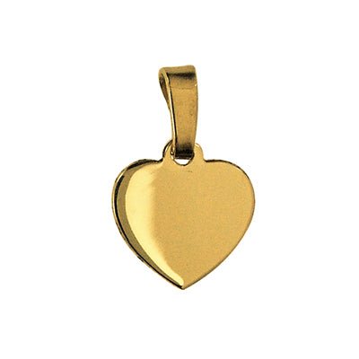 9ct Yellow Gold Heart Engraving Shape Small - Markbridge Jewellers