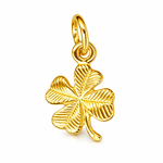 9ct Yellow Gold 4 Leaf Clover Charm