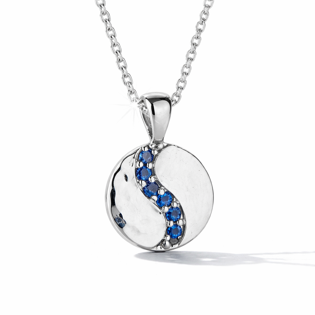 Bays Collection Blue Sapphire Pendant