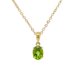 Yellow Gold & Peridot Pendant