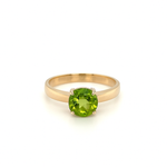 Yellow Gold Peridot Dress Ring