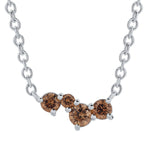 Australian Chocolate Diamond & White Gold Necklace
