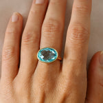 Yellow Gold & Topaz Dress Ring