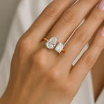 Two Stone Lab Grown Diamond Engagement Ring