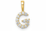 9ct Yellow Gold Initial G Slider