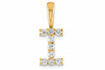 9ct Yellow Gold Initial I Slider