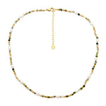 Tree Agate and Freshwater Pearls Necklace-Sp133