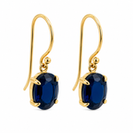Yellow Gold & Australian Sapphire Drop Earring