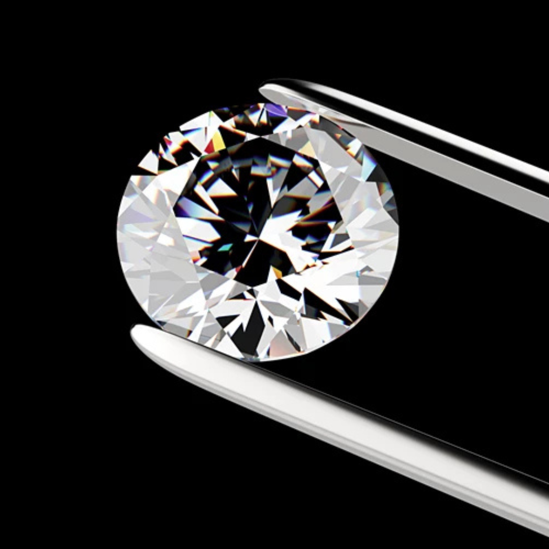 Round Brilliant Cut 'Twist' Diamond Engagement Ring