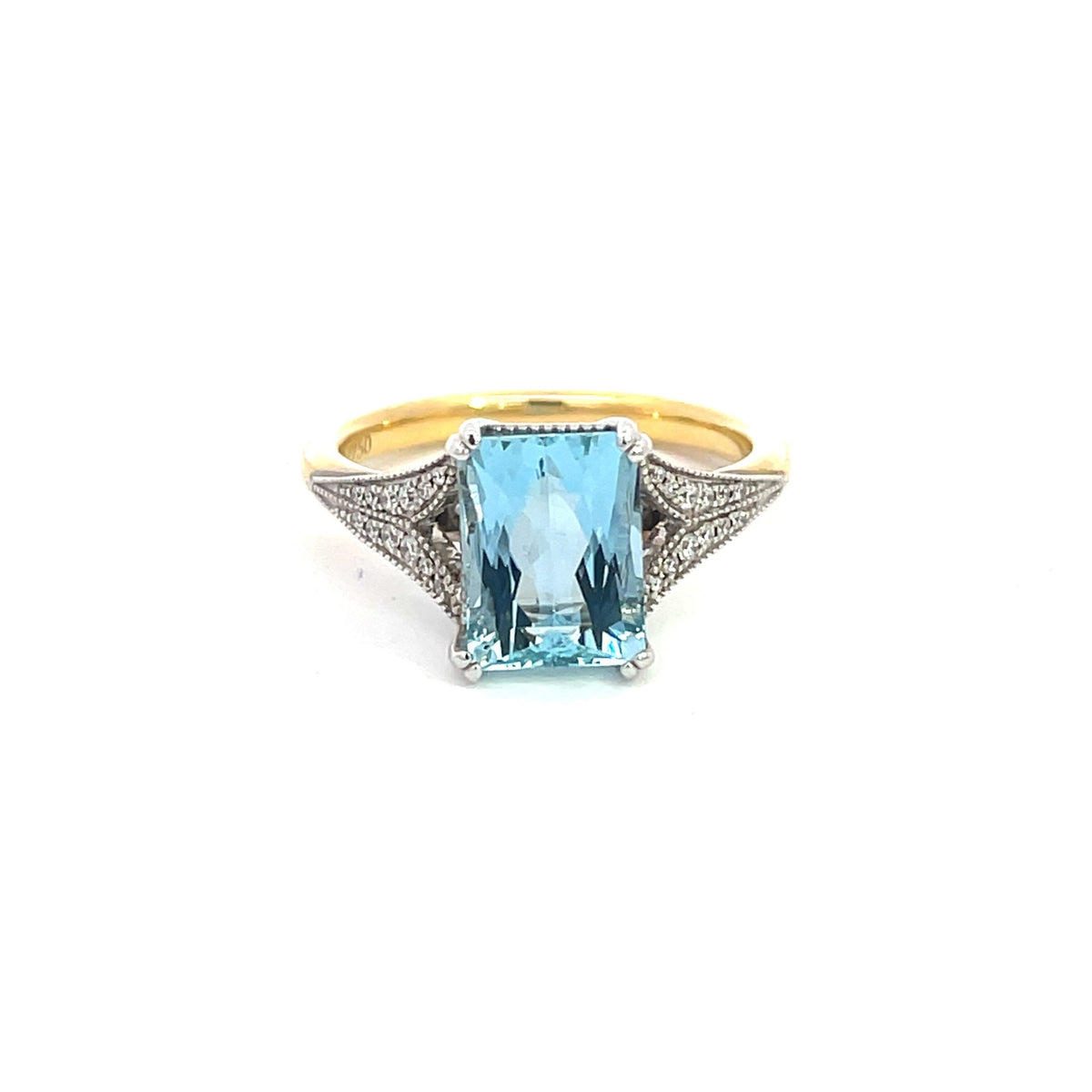 Aquamarine & Diamond Dress Ring - Markbridge Jewellers