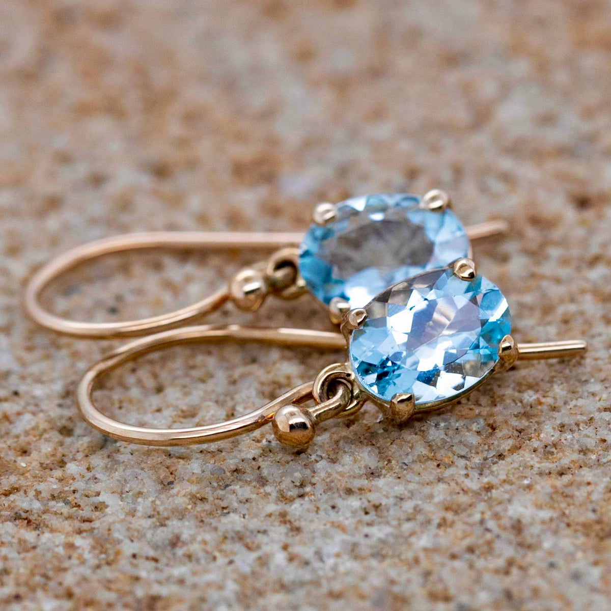 Aquamarine Drop Earrings - Markbridge Jewellers