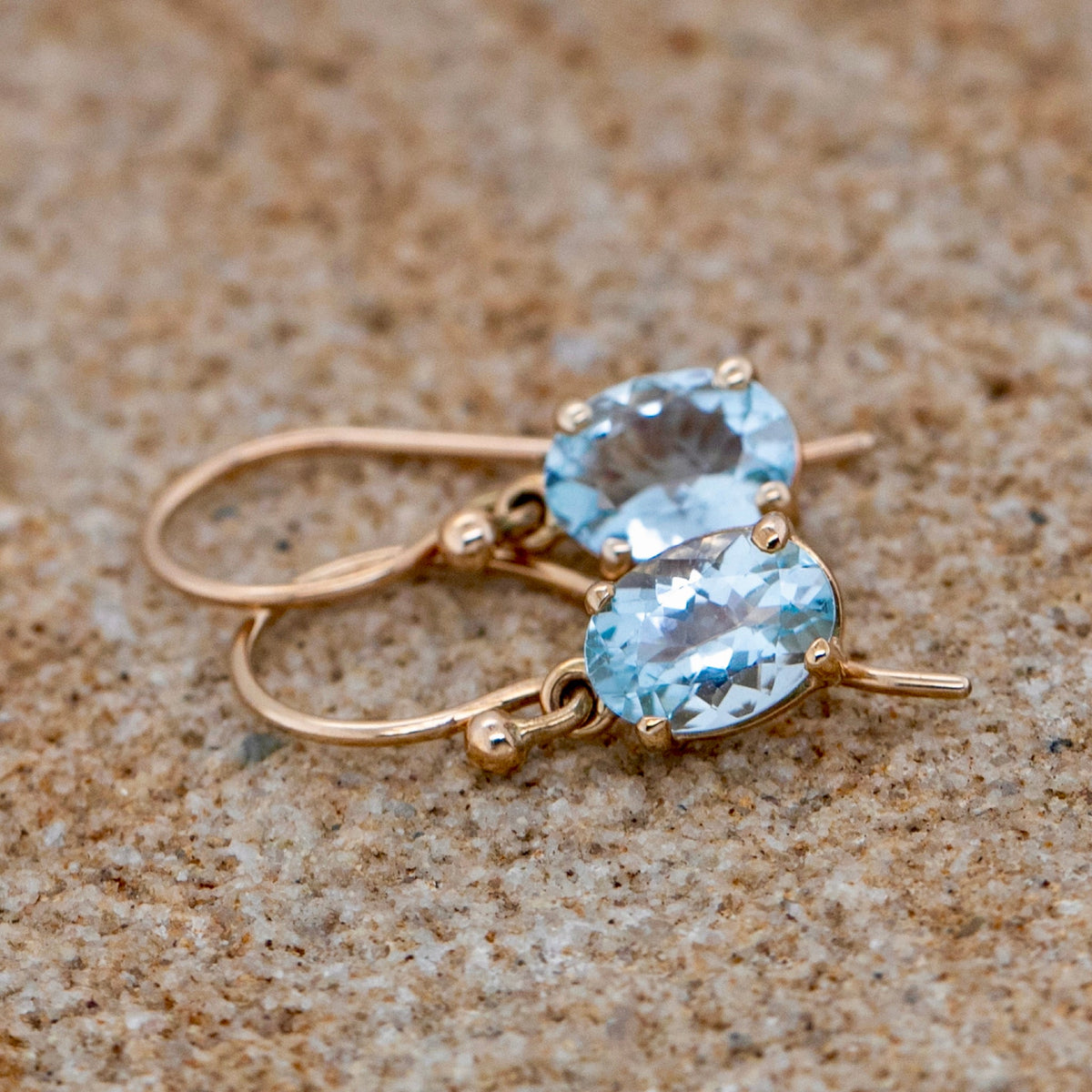 Aquamarine Drop Earrings - Markbridge Jewellers