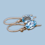Aquamarine Oval Drop Earrings - Markbridge Jewellers