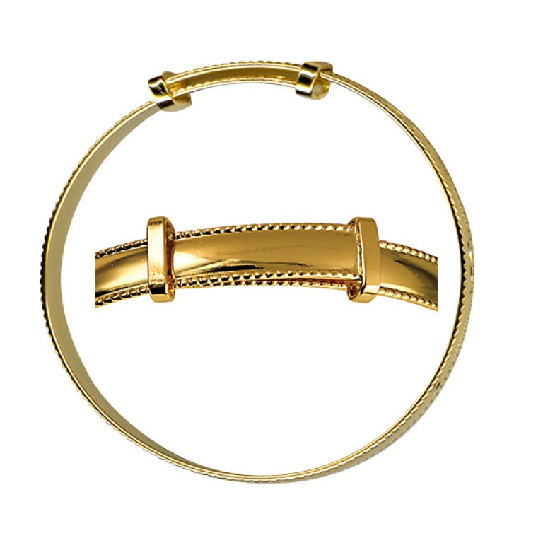 Baby Rope Edge Plain Expanding Bangle - Markbridge Jewellers