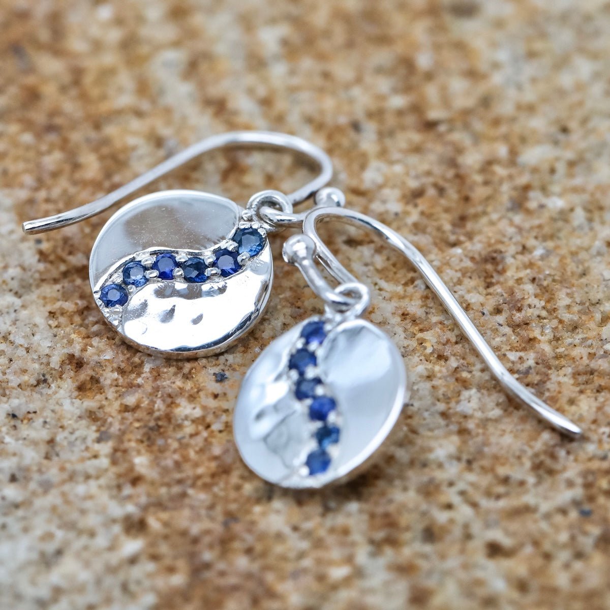 Bays Collection Blue Sapphire Earrings - Markbridge Jewellers