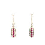 Bays Collection Pink Sapphire Oblong Earrings - Markbridge Jewellers