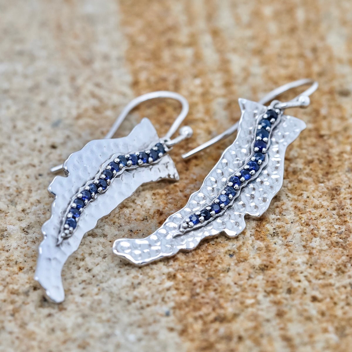 Bays Collection ‘Yeomans’ Sapphire Earrings - Markbridge Jewellers