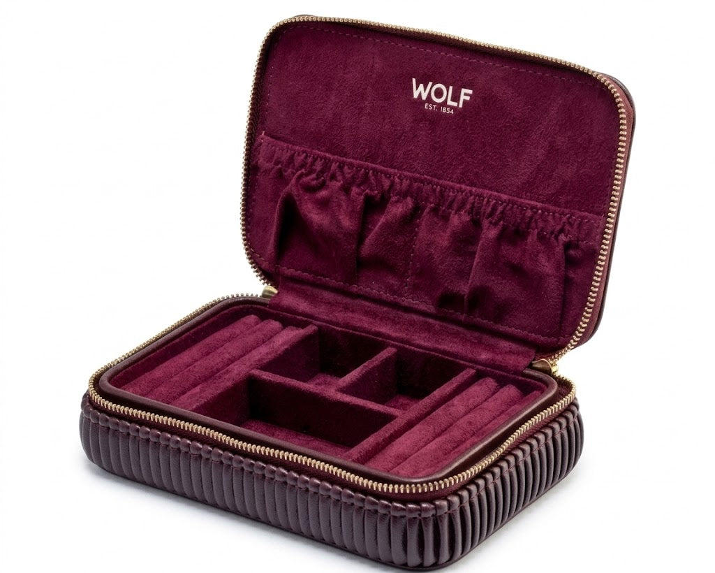 WOLF Bella Zip Case in Bordeaux