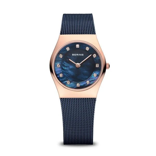 Bering Polished Rose Gold & Mother Of Pearl Ladies Watch - Markbridge Jewellers