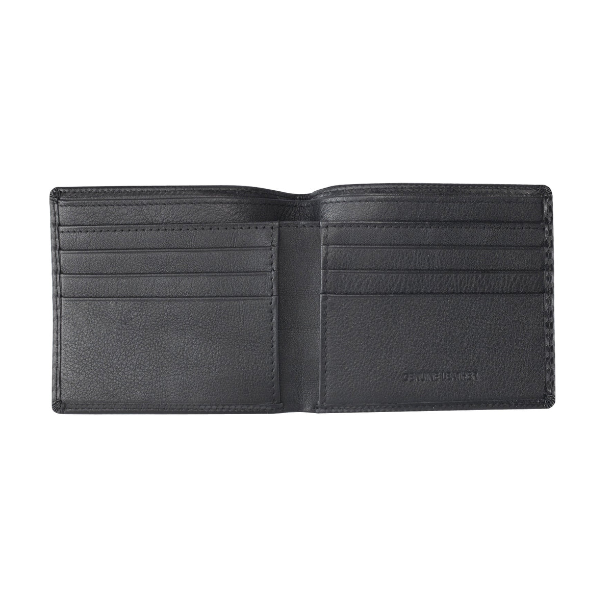 Black Carbon Fibre Leather Wallet - Markbridge Jewellers