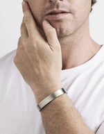 Brushed Stainless Steel Cuff/Bangle - Markbridge Jewellers