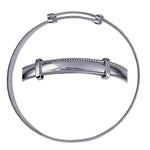 Childs Rope Edge Plain Expanding Bangle - Markbridge Jewellers
