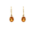 Citrine Drop Earrings - Markbridge Jewellers